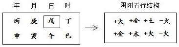 图3.1 八字结构